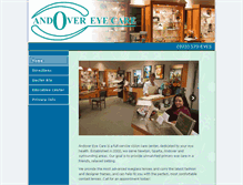 Tablet Screenshot of andovereyecare.com